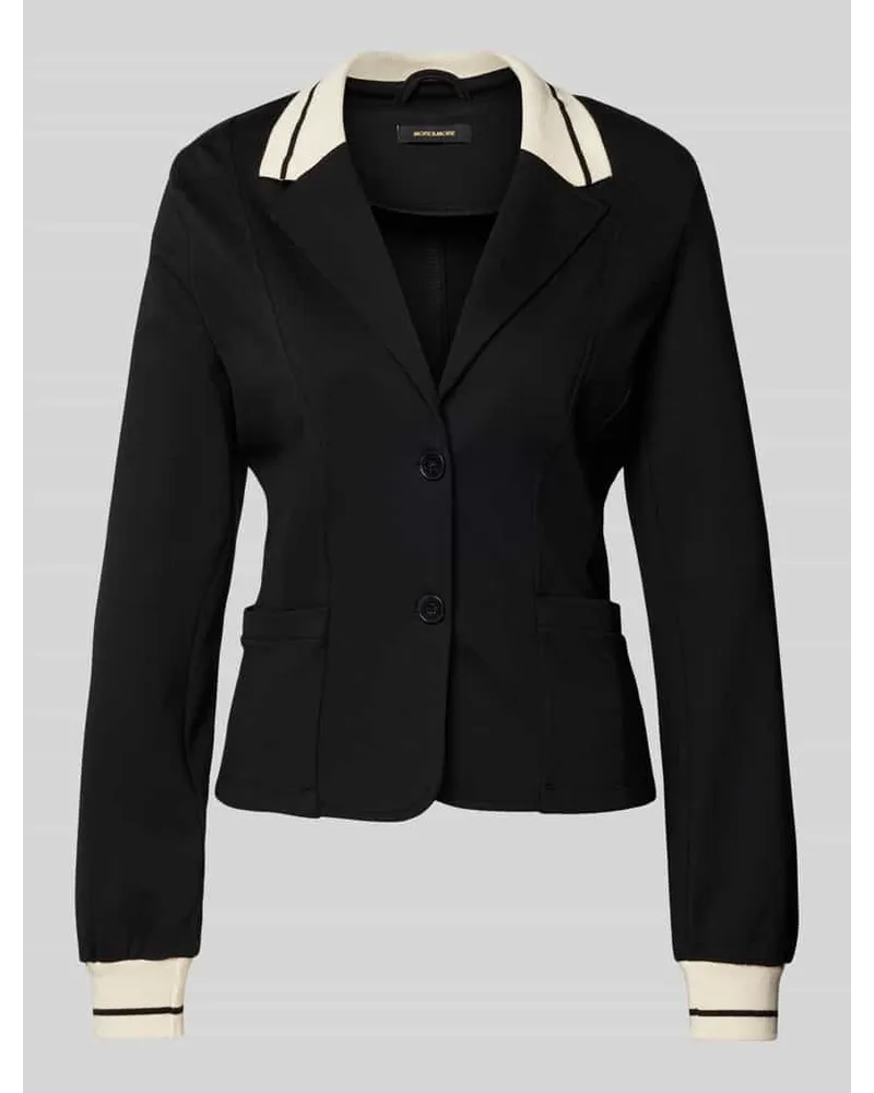 More & More Blazer mit elastischen Ärmelabschlüssen Black