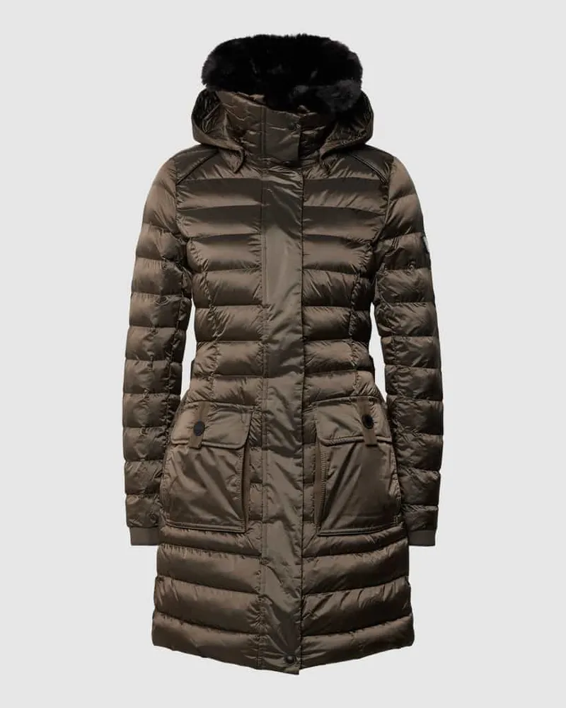 Wellensteyn Funktionsjacke mit Kunstfellbesatz Modell 'ABENDSTERN Taupe