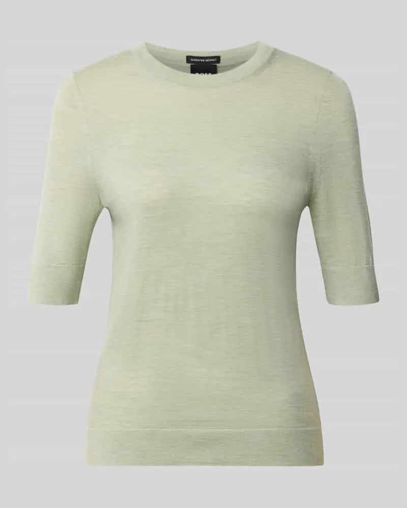 HUGO BOSS Regular Fit Pullover aus reiner Schurwolle Modell 'Farbella Lind