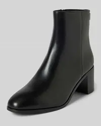 Ralph Lauren Lederboots mit Blockabsatz Modell 'CASSIE Black