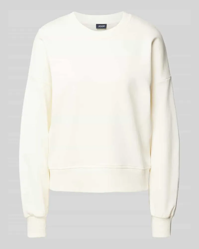 JOOP! Oversized Fit Sweatshirt mit Rundhalsausschnitt Offwhite