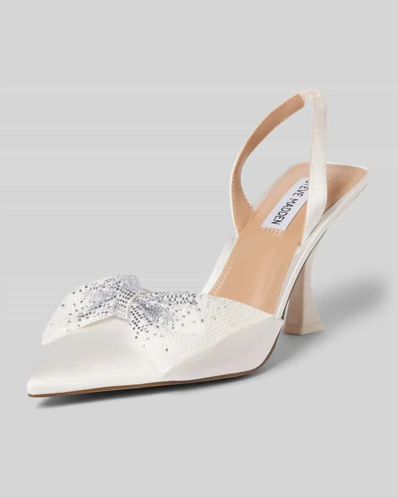 Steve Madden Pumps mit Strasssteinbesatz Modell 'NITEOWL Offwhite