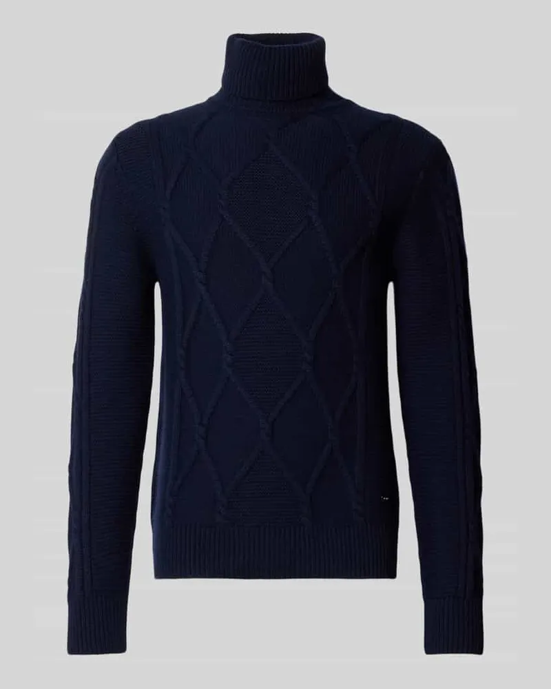 JOOP! Strickpullover mit Kaschmir-Anteil Modell 'LIONO Marine
