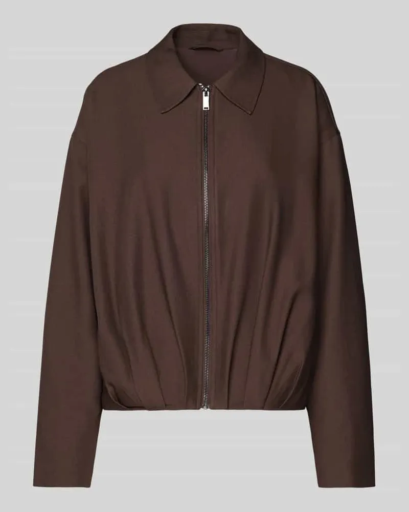 OPUS Blazer mit Reißverschluss Modell 'Jelani Dunkelbraun