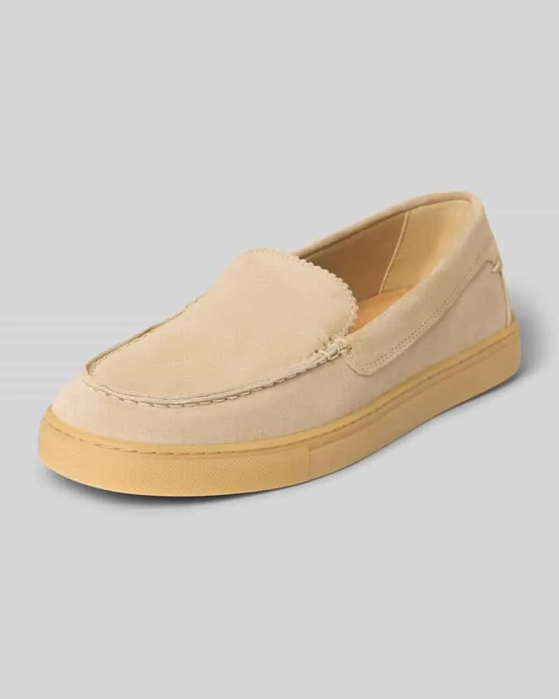 Marc O'Polo Loafer aus echtem Veloursleder Modell 'KARA 2B Sand