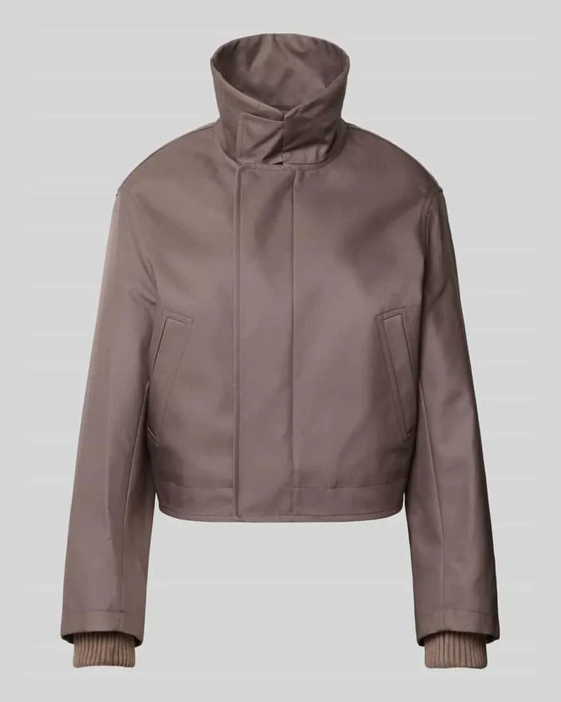 Victoria Beckham Jacke aus reiner Baumwolle Mittelbraun