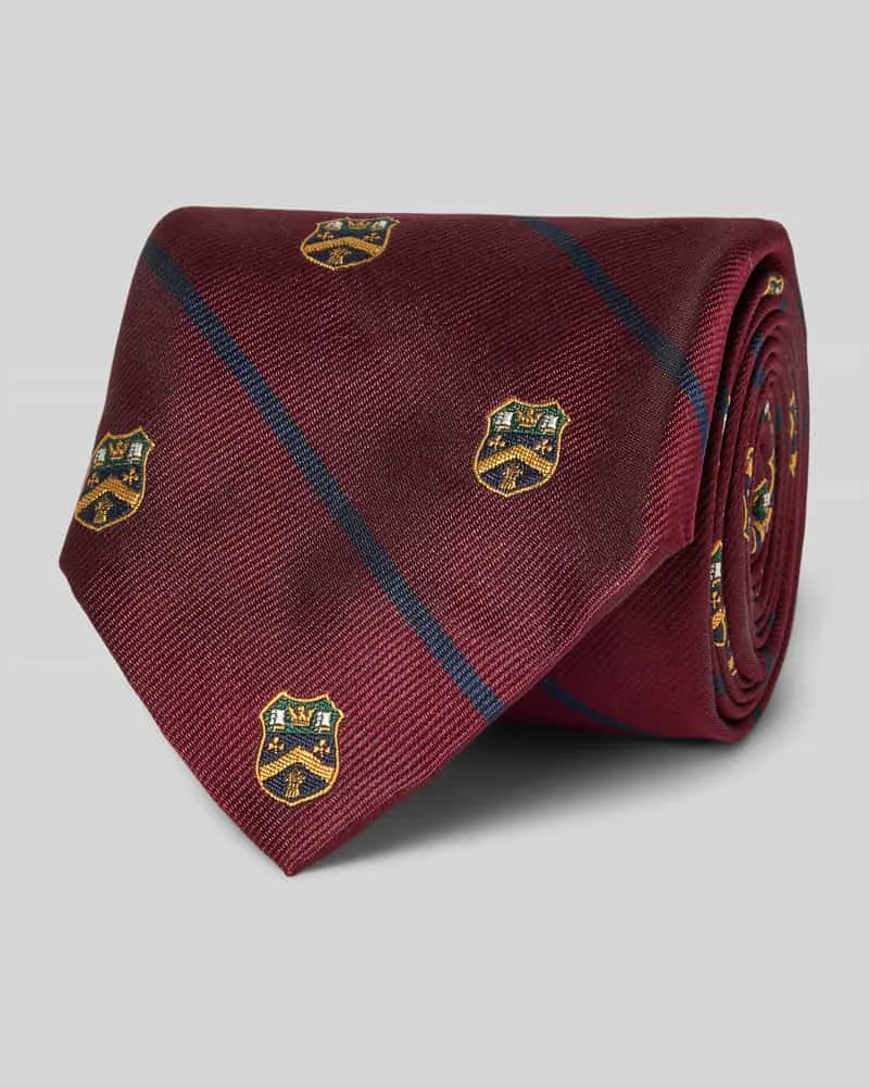 Ralph Lauren Krawatte aus Seide im Allover-Look Bordeaux