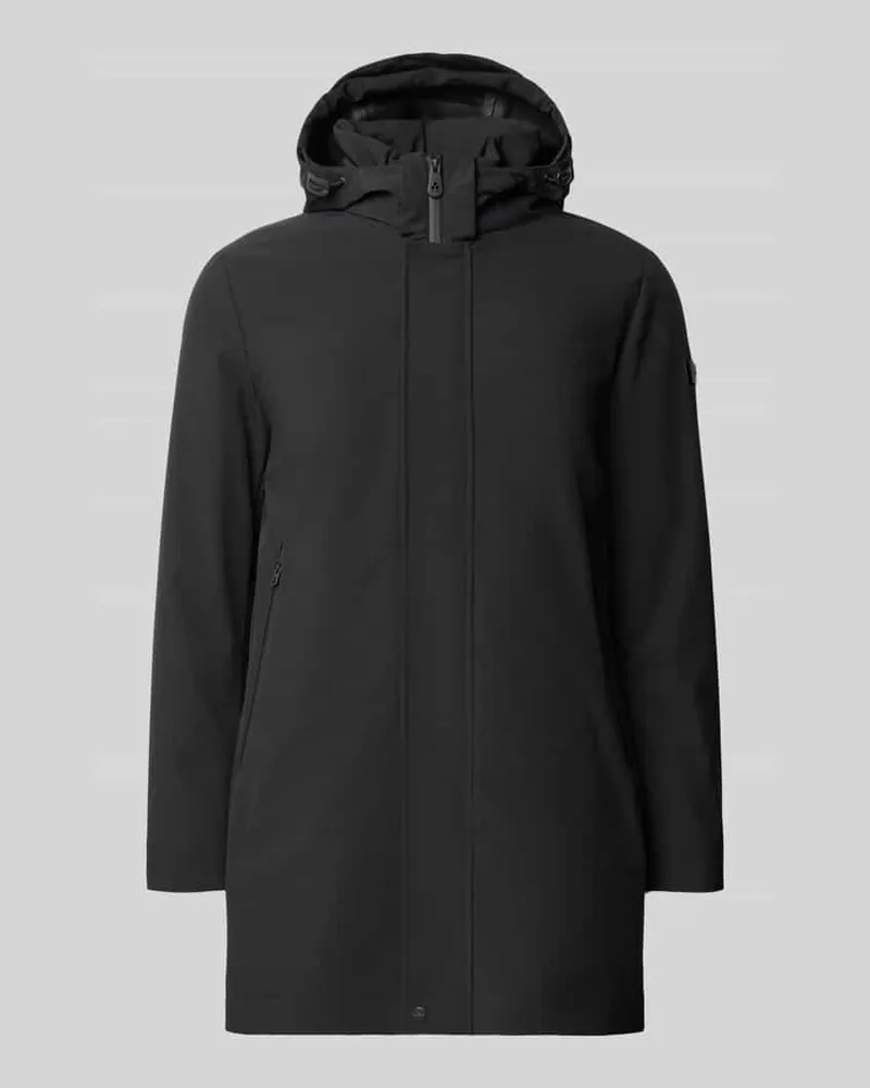 Peuterey Regular Fit Jacke mit Kapuze Modell 'ALBALI Black