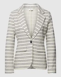 S.Oliver Blazer mit Streifenmuster Weiss