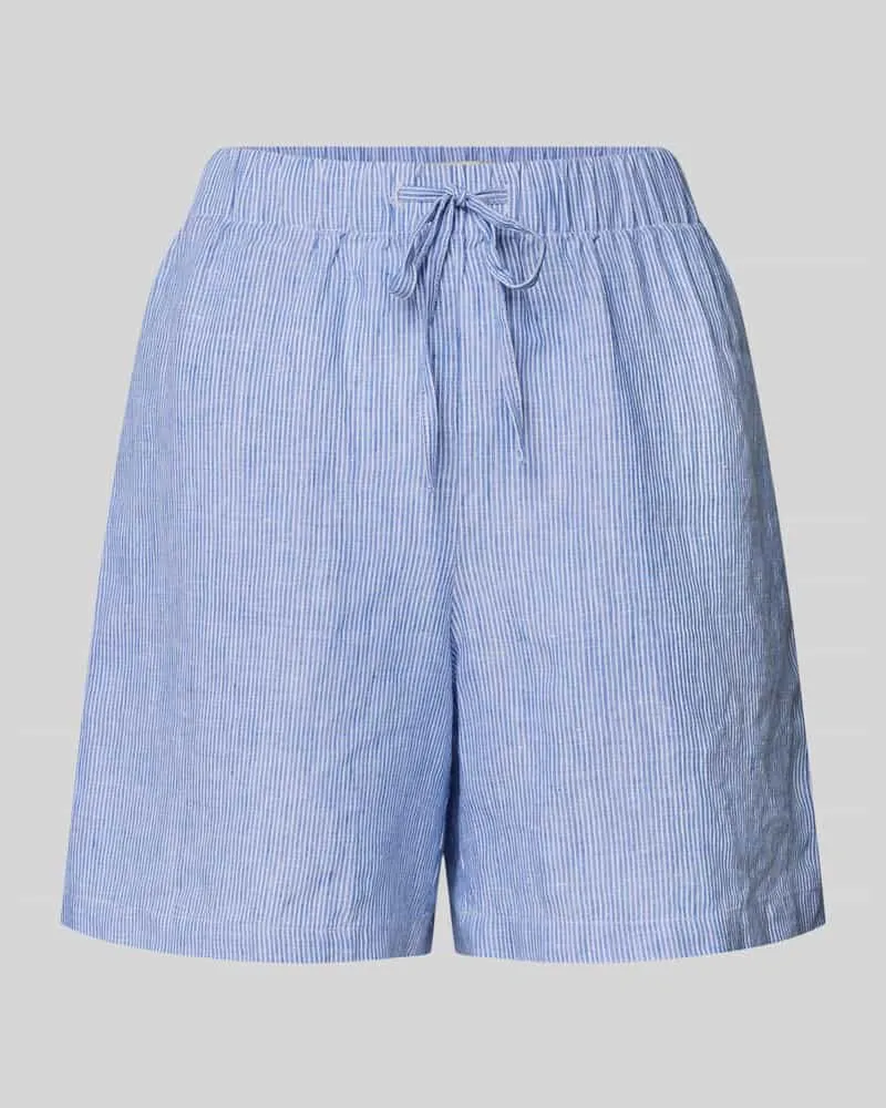 ECOALF Leinenshorts mit Streifenmuster Modell 'ERAS Hellblau