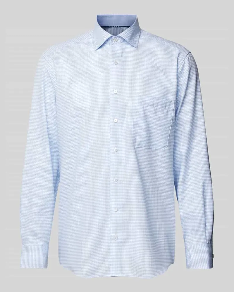 Eterna Comfort Fit Business-Hemd mit Kentkragen Bleu