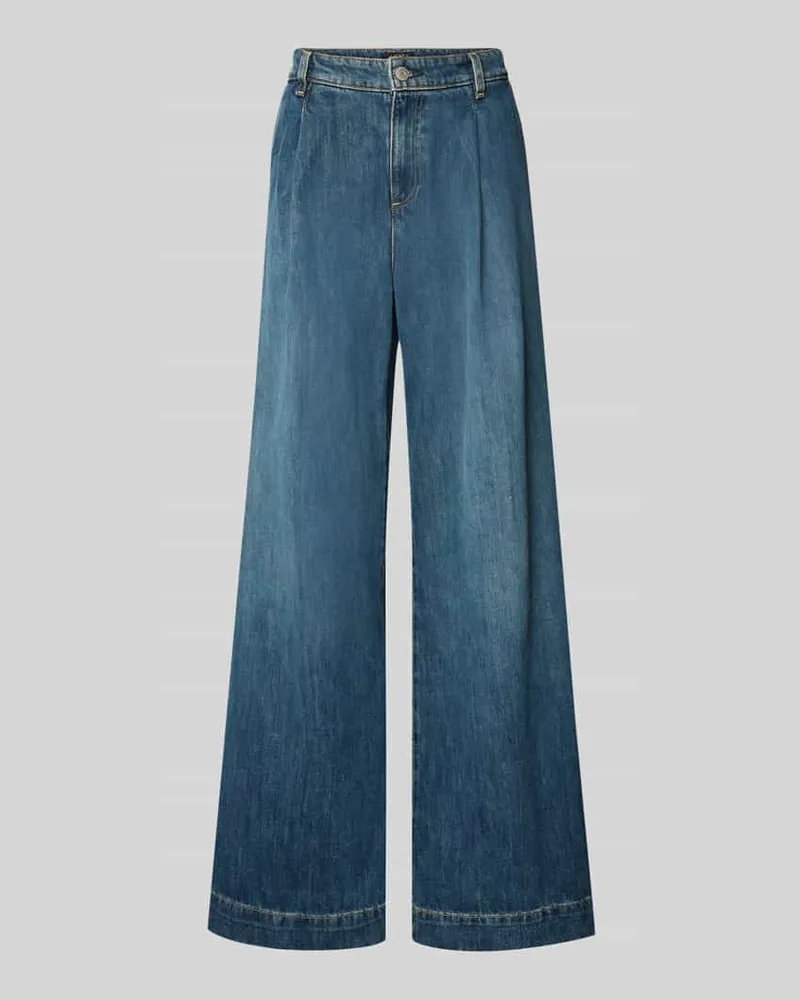 Ralph Lauren Flared Jeans mit Gesäßtaschen Modell 'KIRAHN Jeansblau