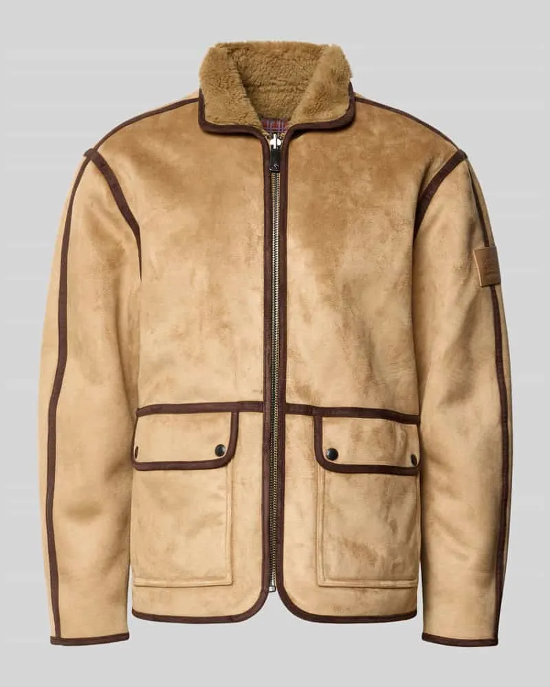 Scotch&Soda Jacke mit Reißverschluss Camel