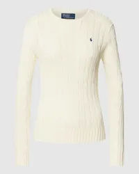 Ralph Lauren Strickpullover mit Label-Stitching Modell 'JULIANNA Beige