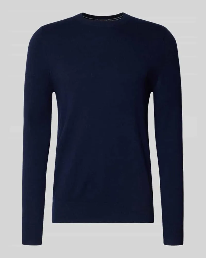 Christian Berg Strickpullover aus Wolle-Kaschmir-Mix Marine