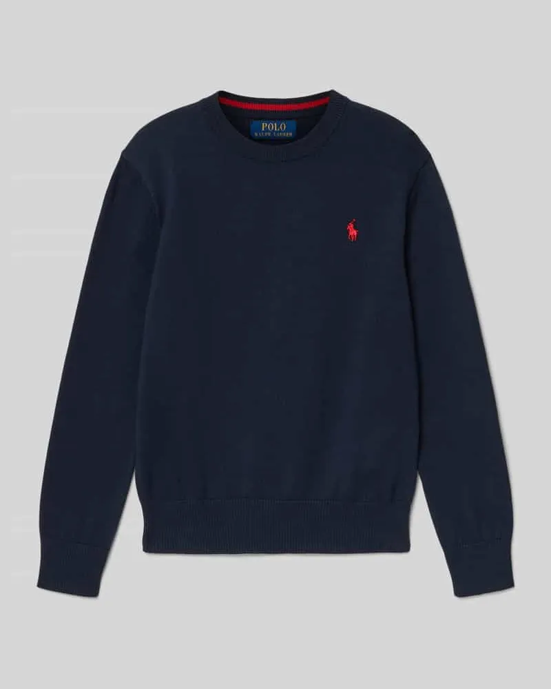 Ralph Lauren Regular Fit Pullover aus reiner Baumwolle Marine