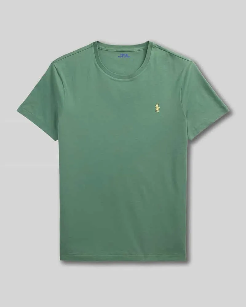 Ralph Lauren Regular Fit T-Shirt aus reiner Baumwolle Hellgruen