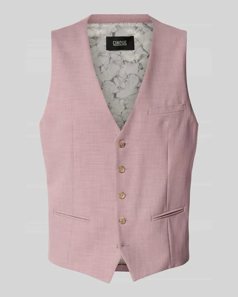 cinque Regular Fit Weste mit Viskose-Anteil Modell 'Vitra Altrosa