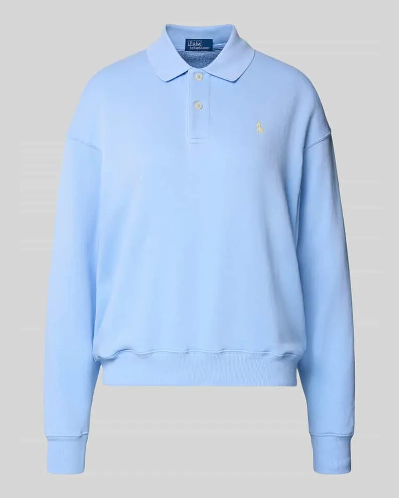 Ralph Lauren Regular Fit Sweatshirt aus Baumwoll-Mix Hellblau