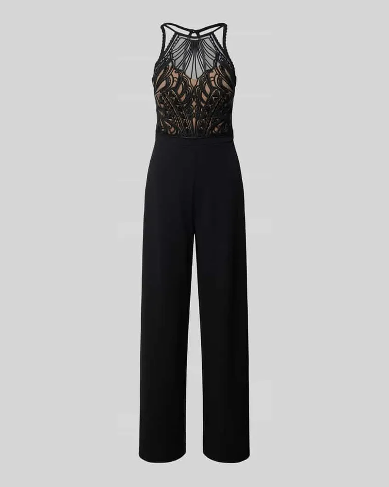 Lipsy  Jumpsuit mit Spitzenbesatz Black