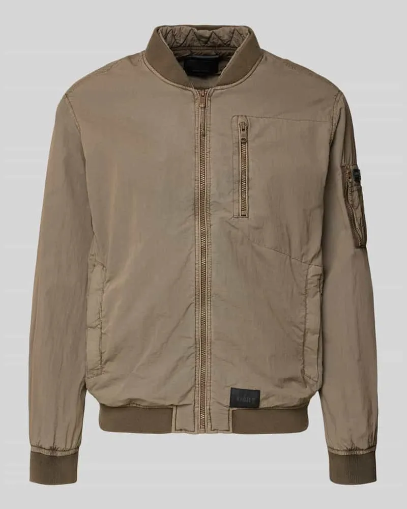 khujo Blouson mit Label-Patches Modell 'IBE Beige