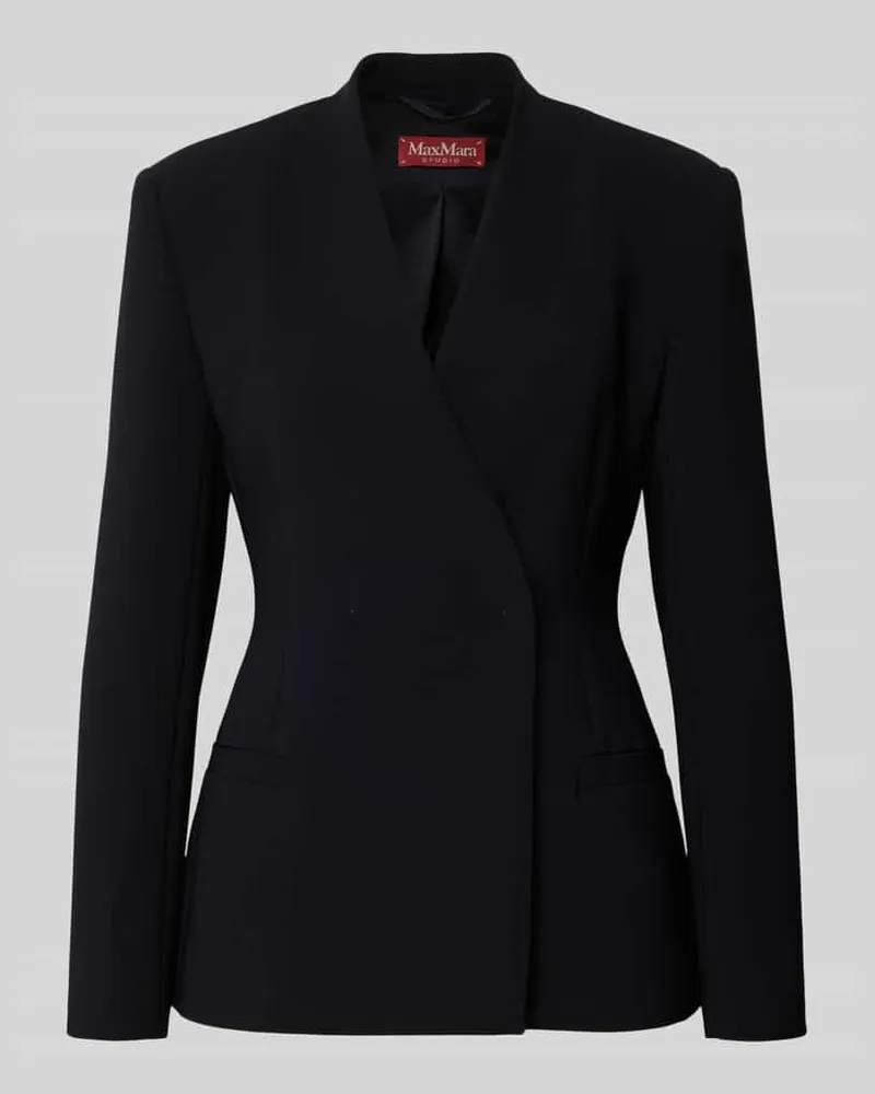 Max Mara Taillierter Blazer mit extra Gürtel Modell 'QUINOA Black
