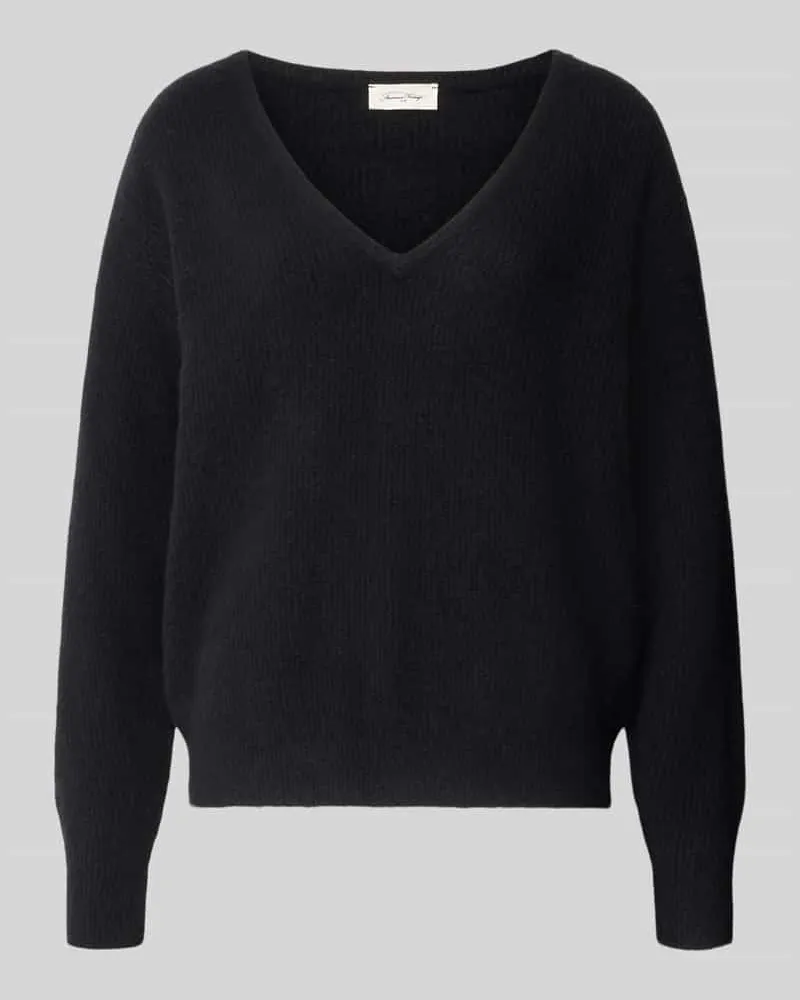 American Vintage Strickpullover mit Leinen-Anteil Modell 'DAMSVILLE Black