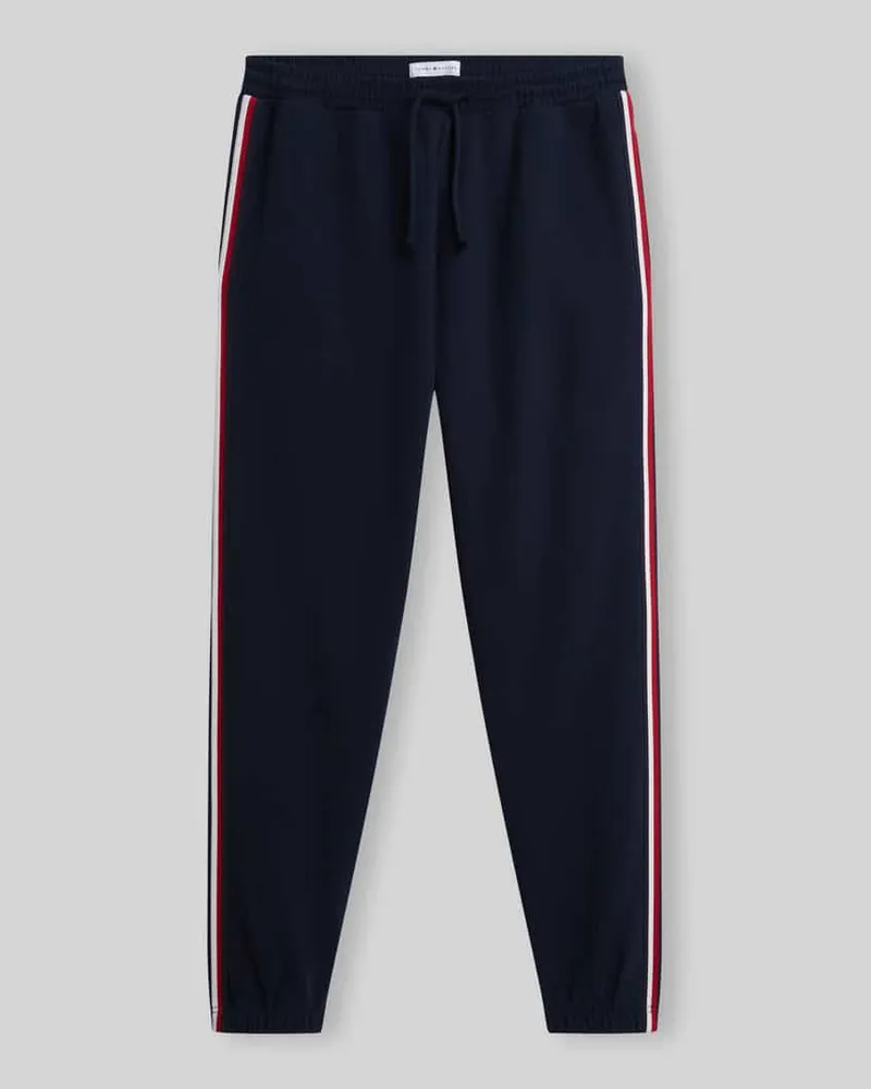 Tommy Hilfiger Regular Fit Sweathose aus reiner Baumwolle Marine