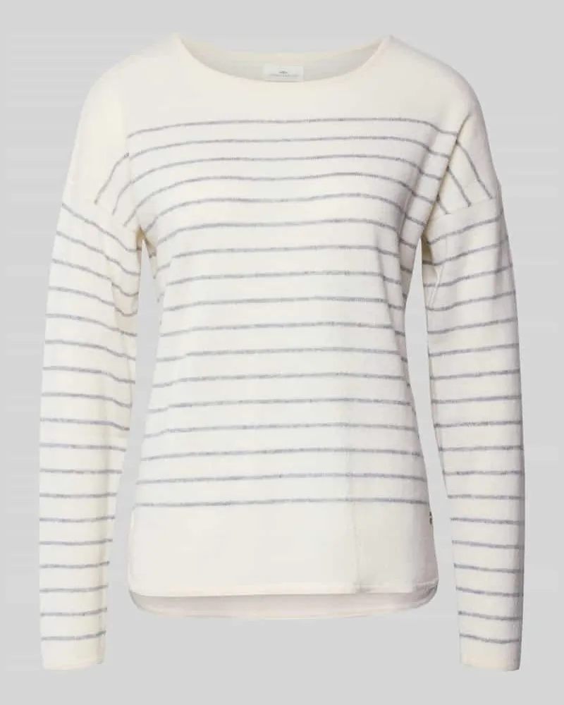 Fynch-Hatton Strickpullover mit überschnittenen Schultern Offwhite