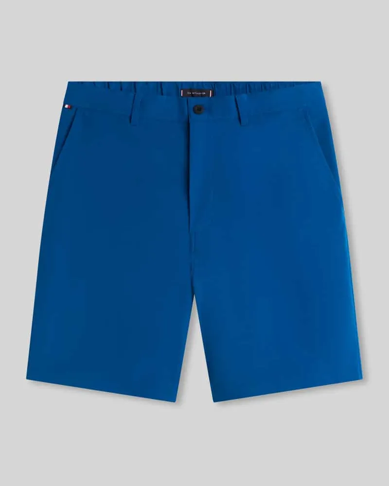 Tommy Hilfiger Regular Fit Chinoshorts mit Label Stitching Dunkelblau