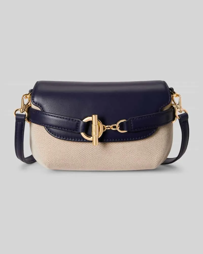 Ralph Lauren Umhängetasche aus Segeltuch mit Gürteldetail Dunkelblau