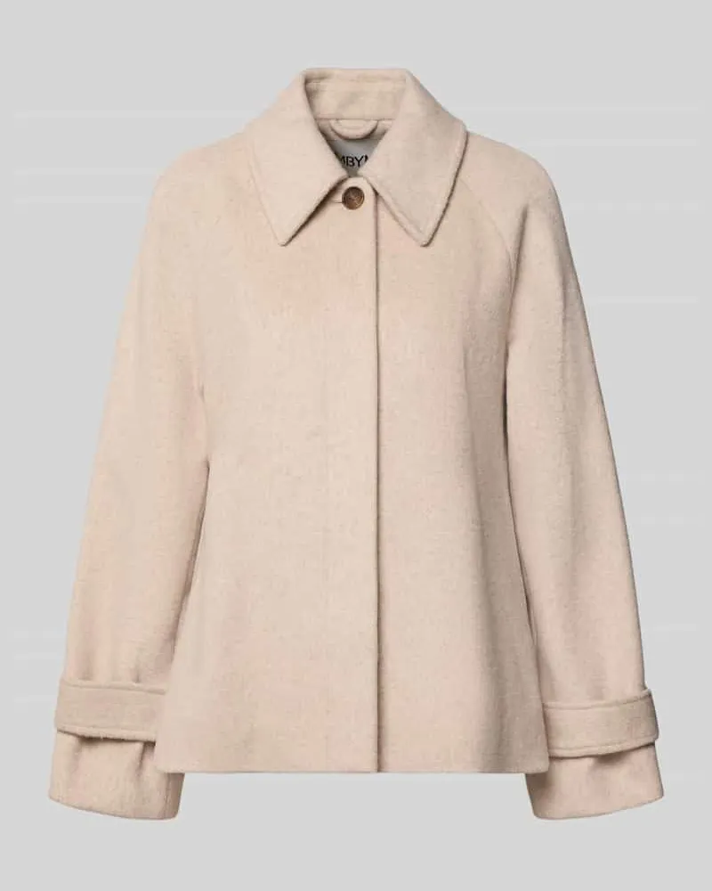 mbyM Jacke aus Woll-Mix mit Kentkragen Modell 'Tary Beige