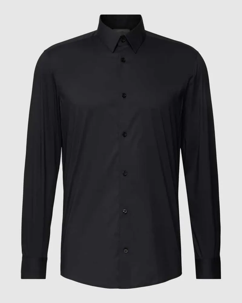 Drykorn Business-Hemd mit Kentkragen Modell 'Luto Black