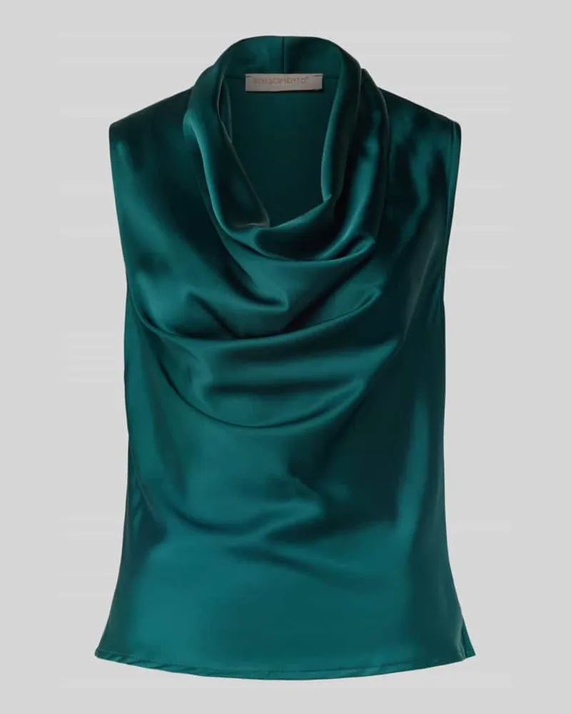 Rinascimento Regular Fit Bluse mit Wasserfallausschnitt Gruen