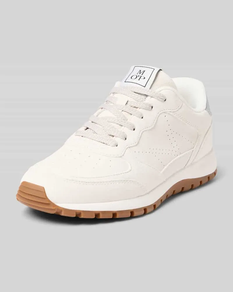 Marc O'Polo Low Top Sneaker aus echtem Leder Weiss