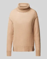 JOOP! Strickpullover mit Rollkragen Camel