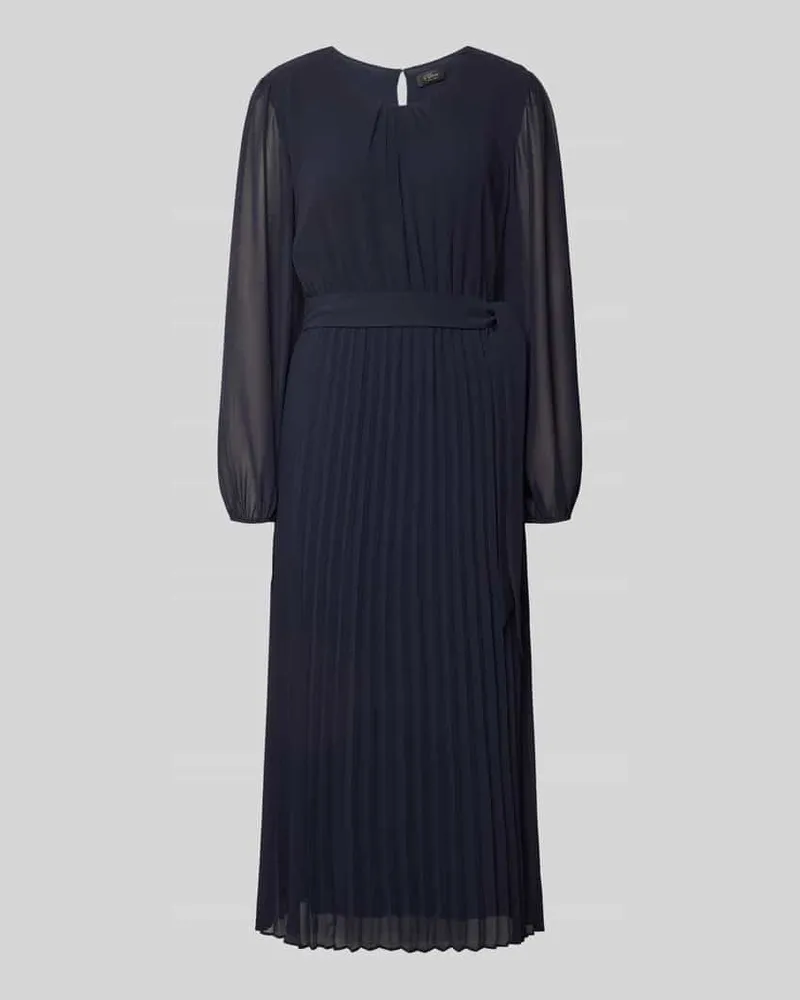 S.Oliver Tailliertes Freizeitkleid mit Taillengürtel zum Binden Marine
