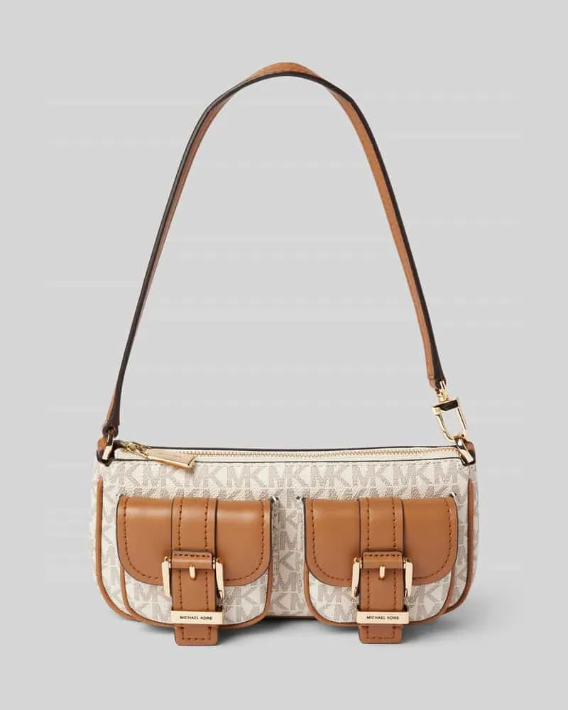 Michael Kors Pouchette mit Außenfächern Modell 'ZOE Ecru