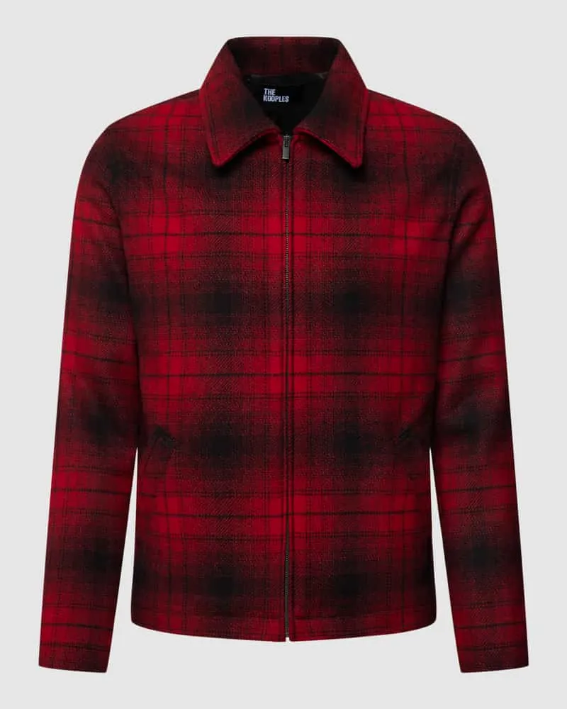 The Kooples Jacke mit Karo-Muster Modell 'Blouson Rot