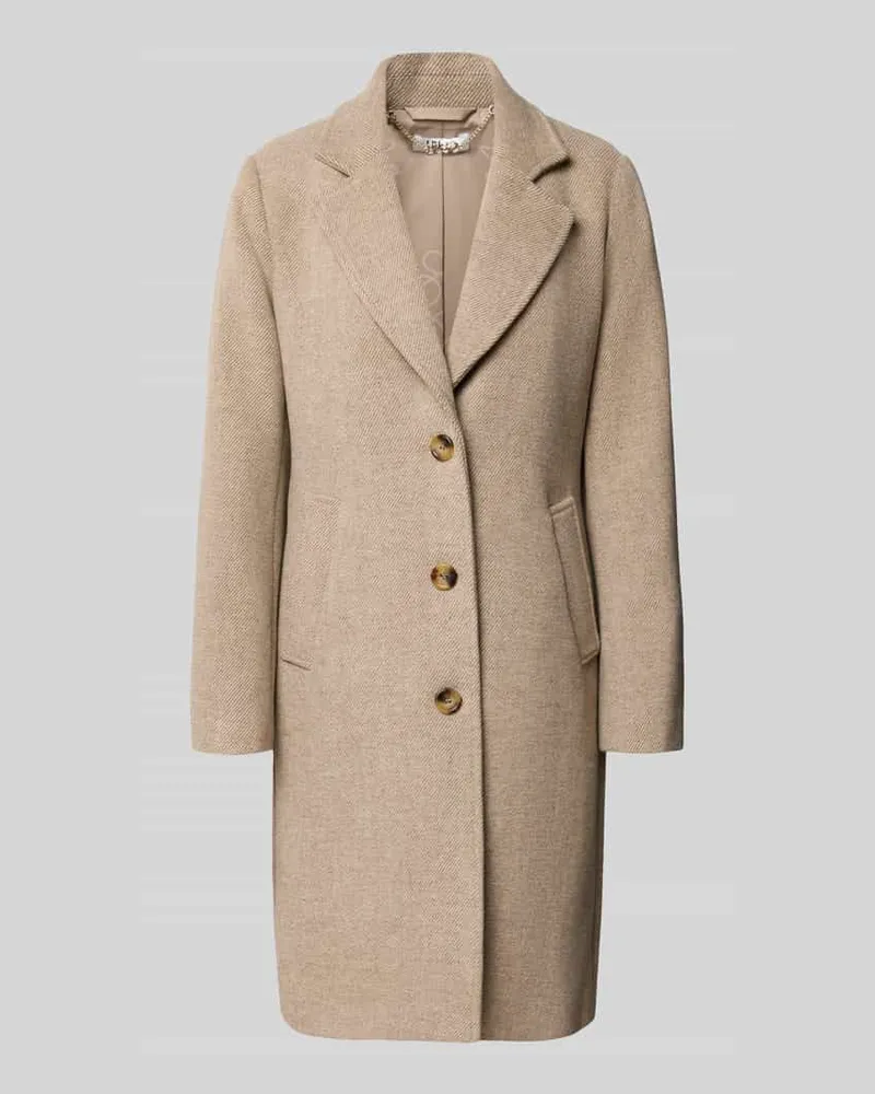 Liu Jo Mantel aus Material-Mix mit Woll-Anteil Modell 'CAPPOTTO Beige