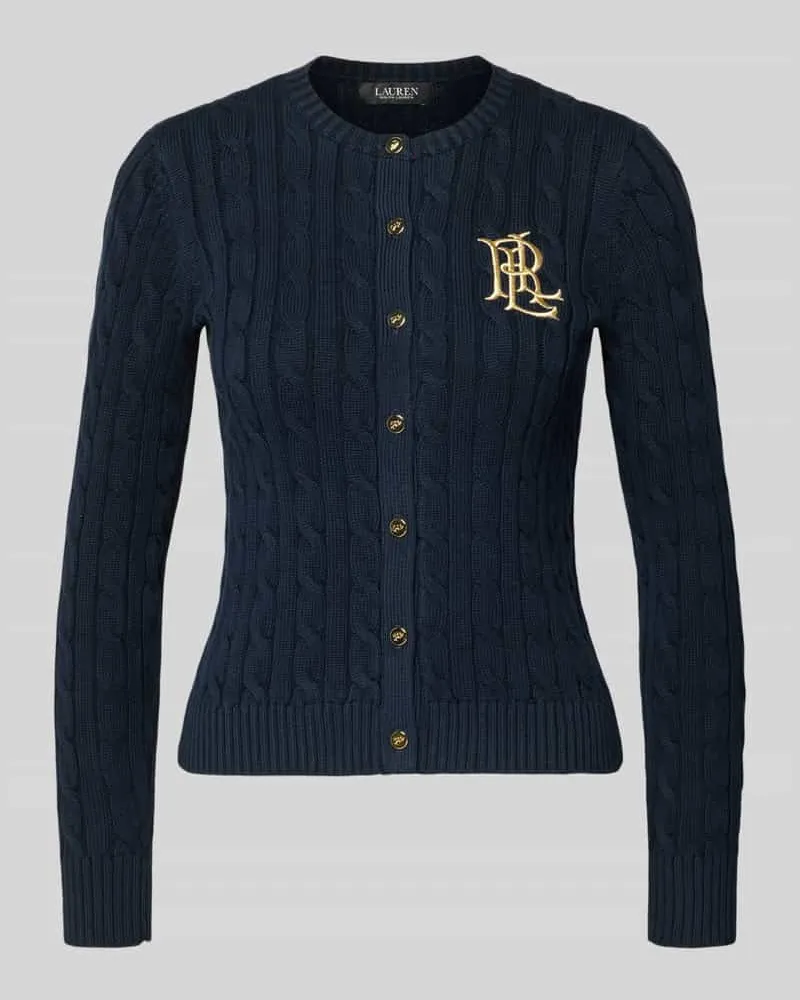 Ralph Lauren Regular Fit Strickjacke aus reiner Baumwolle Modell 'RALHAN Marine