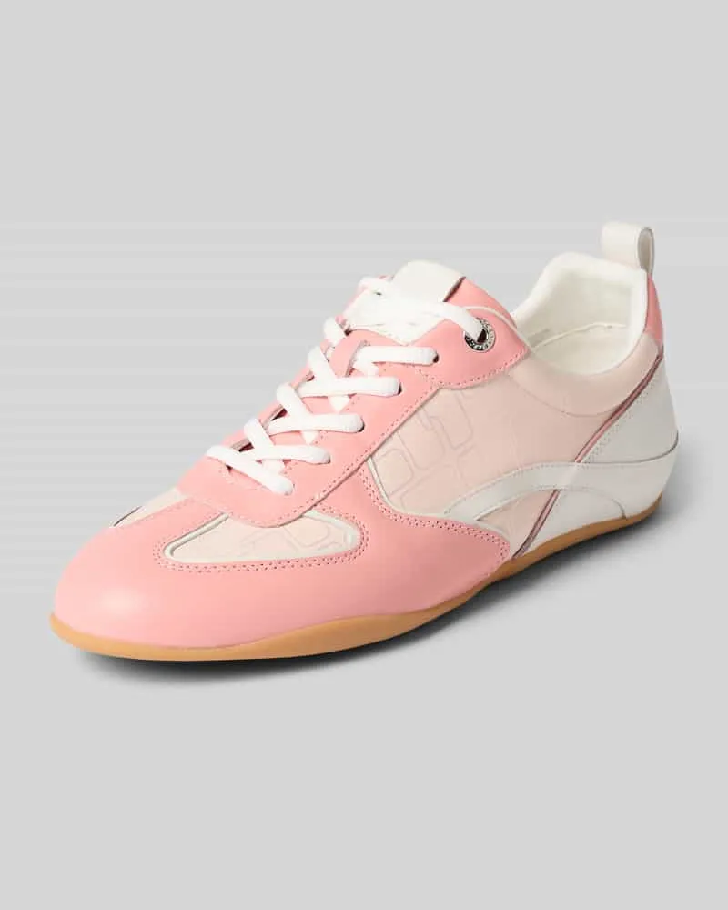 Marc Cain Sneaker mit Schnürung im Retro-Look Rosa