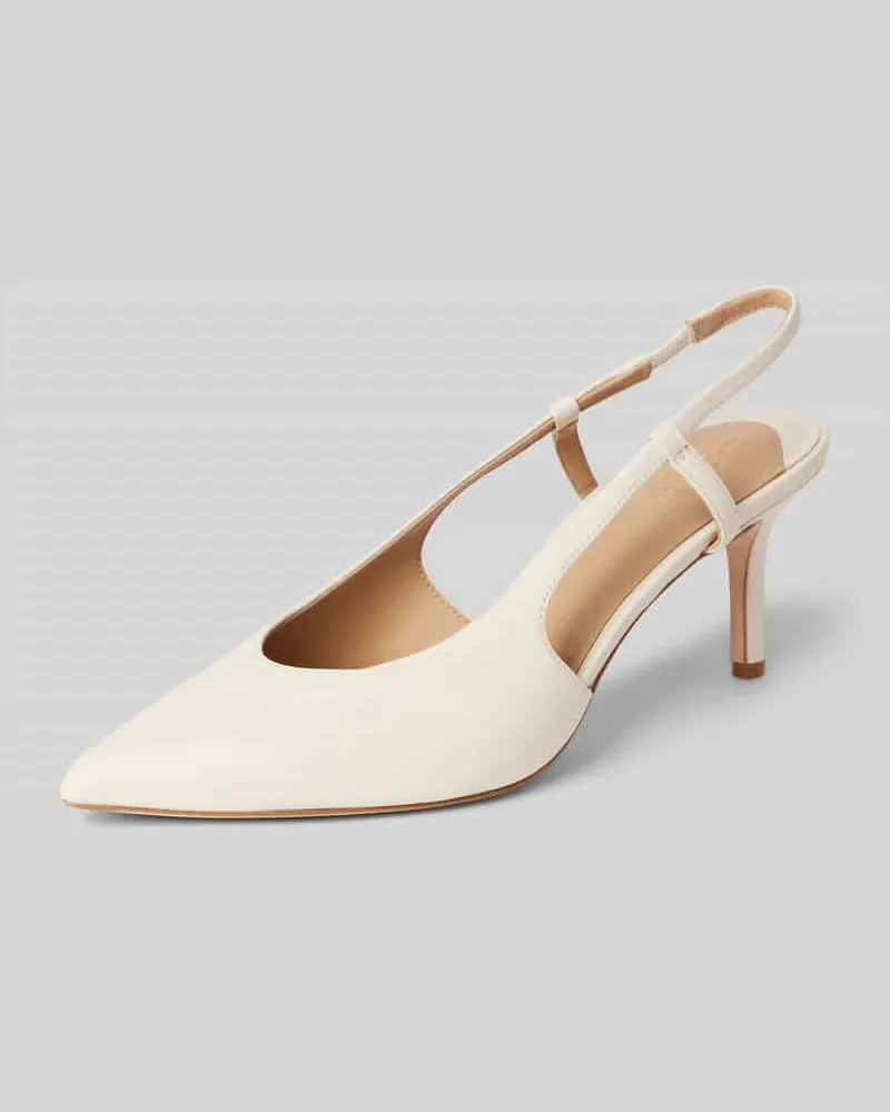 Ralph Lauren Pumps mit Pfennigabsatz Modell 'KHLOE Offwhite