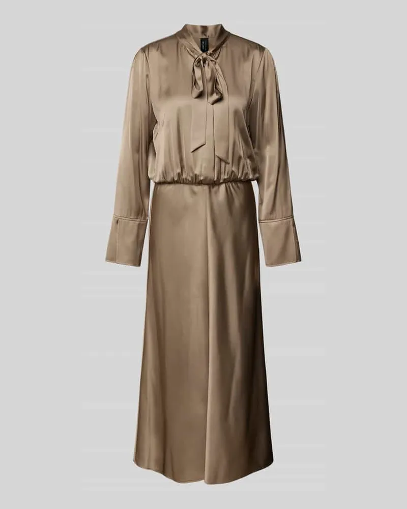 Marc Cain Maxikleid mit Schluppe Oliv