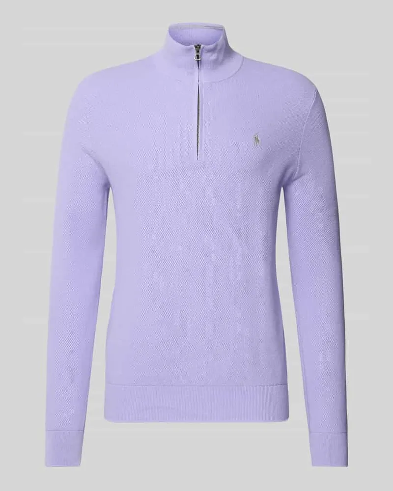 Ralph Lauren Strickpullover mit Label-Stitching Lavender
