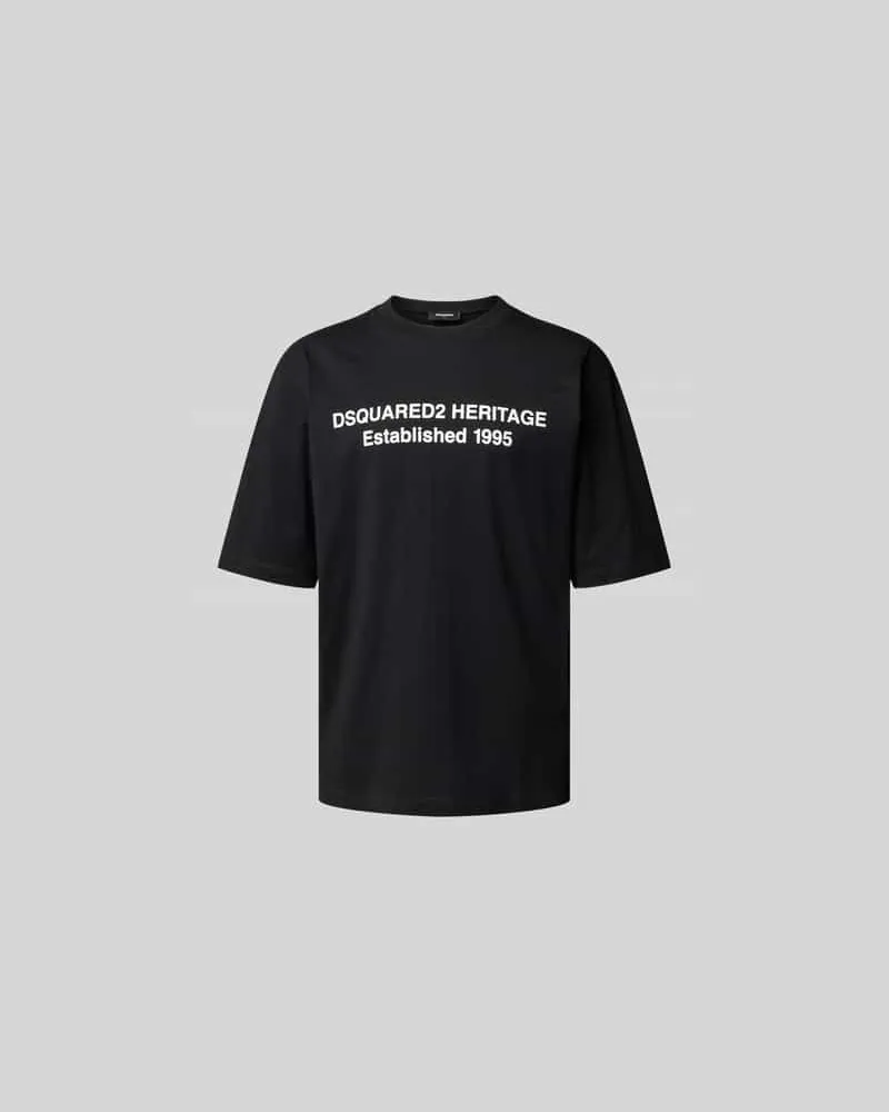Dsquared2 T-Shirt mit Label-Print Black