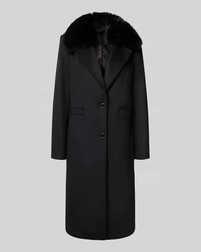 Guess Regular Fit Mantel mit Reverskragen Modell 'Karole Black