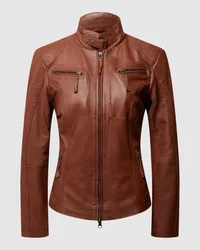 CABRINI Lederjacke aus Lammnappa Cognac