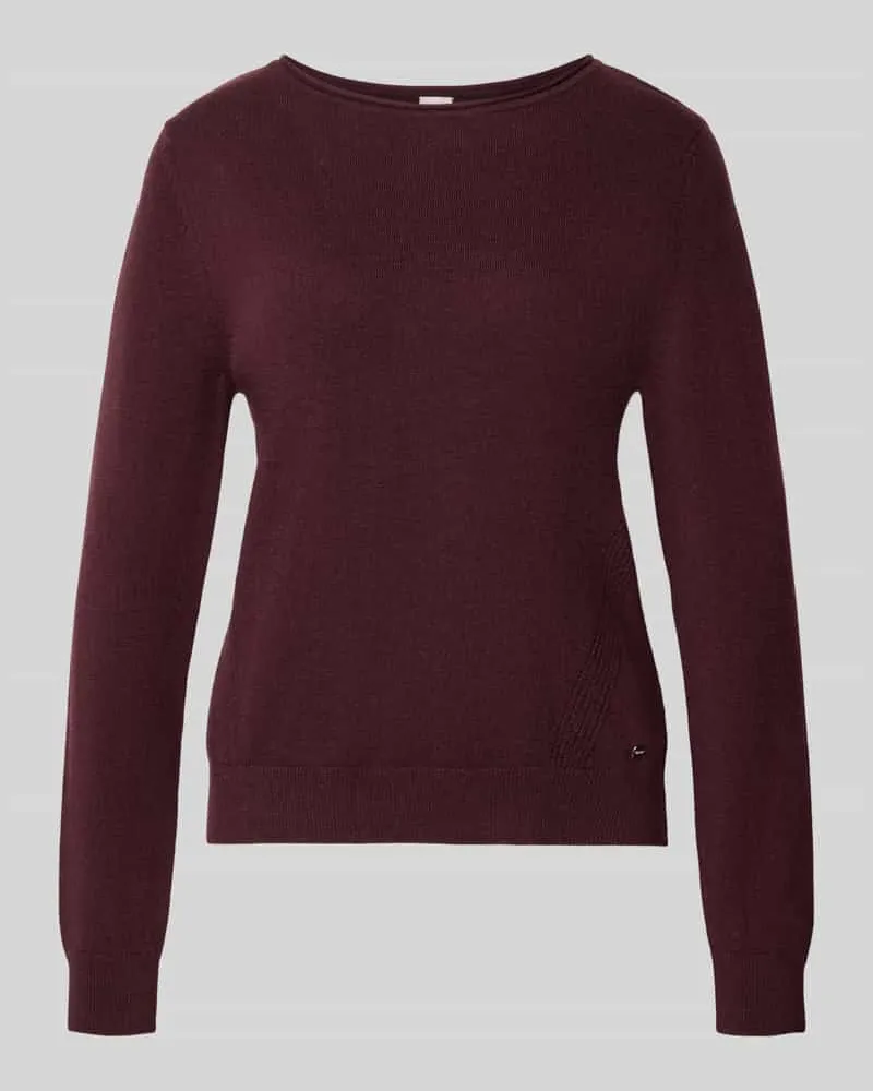 Brax Regular Fit Pullover aus Schurwoll-Kaschmir-Mix Modell 'Lisa Bordeaux