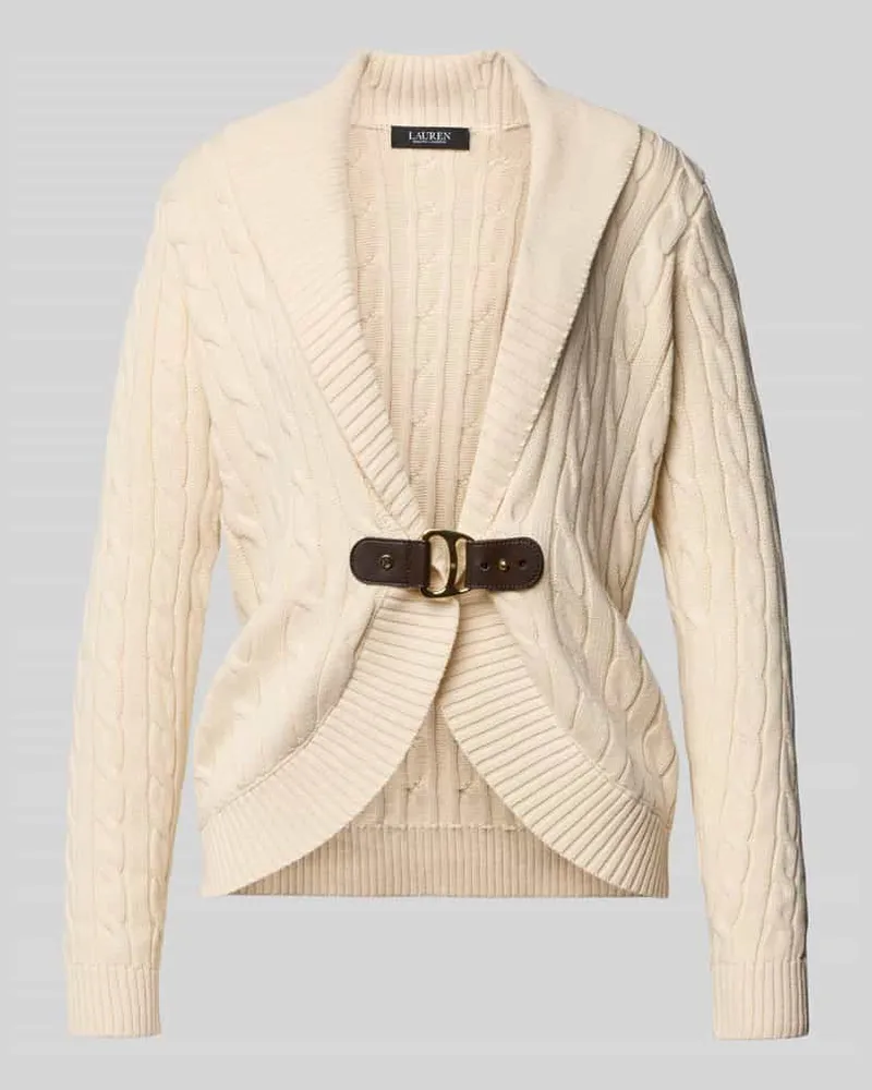 Ralph Lauren Cardigan mit Schnalle Modell 'TAYSIR Sand